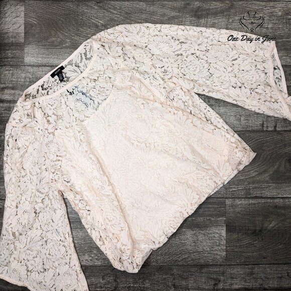 Alfani Tops - Alfani Lace Bubble Top Size XXL